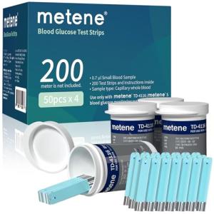 Metene TD-4116 Blood Glucose Test Strips - 200 Count