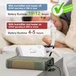 EASYLONGER CPAP Battery ES400 AIR, 148Wh CPAP Battery Backup Power Supply for ResMed S9, AirSense 10, AirCurve 10, AirSense 11, AirMini, Philips DreamStation, CPAP Battery for Camping Outdoor