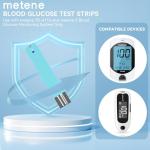 Metene TD-4116 Blood Glucose Test Strips - 200 Count