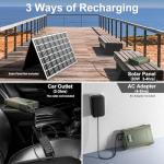 EASYLONGER CPAP Battery ES400 AIR, 148Wh CPAP Battery Backup Power Supply for ResMed S9, AirSense 10, AirCurve 10, AirSense 11, AirMini, Philips DreamStation, CPAP Battery for Camping Outdoor