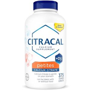 Citracal Petites Calcium Citrate with Vitamin D3, 375 Count