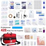 Large 420-Piece First Aid Kit for Home & Travel