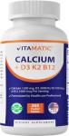 Calcium Supplement 1200mg with D3, K2 & B12
