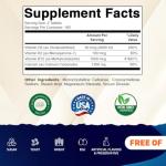 Calcium Supplement 1200mg with D3, K2 & B12