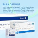 Dynarex Sterile Medium Alcohol Prep Pads - 200/Box