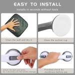 12-Inch Heavy Duty Suction Grab Bar for Seniors