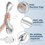 Daren Suction Grab Bars for Bathroom Safety 2 PCS