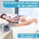 Carex Easy-Flex Lightweight CPAP Tubing - 10 Feet - Universal Flexible CPAP Hose, 22mm Opening