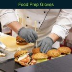 FifthPulse Large Cool Gray Nitrile Gloves, 100 Count