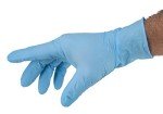 Blue Nitrile Exam Gloves, Powder Free, Large, 100 Count