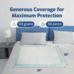 XXL Disposable Bed Pads for Adults - 50 Pack