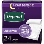 Depend Disposable Incontinence Bed Pads, 24 Count
