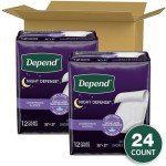 Depend Disposable Incontinence Bed Pads, 24 Count