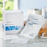 McKesson Sterile Split Sponges, 4" x 4", 50 Count