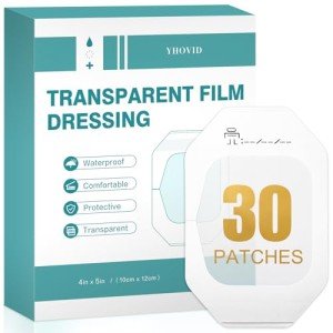 Clear Waterproof Film Dressing - 4" x 5", 30 Pack