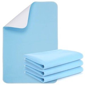 Washable Waterproof Bed Pads 18" x 24" (3 Pack)