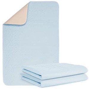 2-Pack Washable Waterproof Incontinence Bed Pads