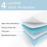 2-Pack Washable Waterproof Incontinence Bed Pads