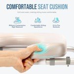 OasisSpace Heavy Duty Raised Toilet Seat with Handles