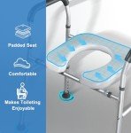 Adjustable Raised Toilet Seat with Handles