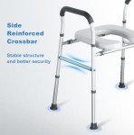 Adjustable Raised Toilet Seat with Handles