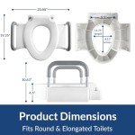 Bemis 4.5" Raised Toilet Seat with Handles