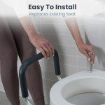 Raised Toilet Seat with Handles for Seniors
