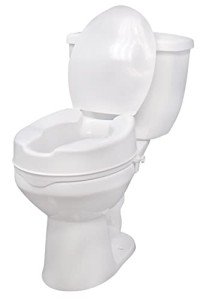 Drive Medical 4" Raised Toilet Seat with Lid
