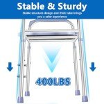 Raised Toilet Seat with Handles - Adjustable Height