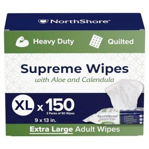 NorthShore Supreme Heavy-Duty X-Large Quilted Wipes