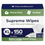 NorthShore Supreme Heavy-Duty X-Large Quilted Wipes