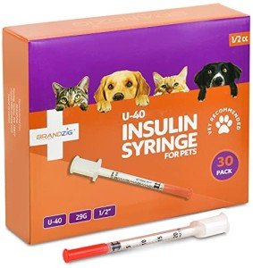 U-40 Pet Insulin Syringes 29G 1/2cc 30-Pack