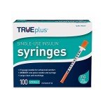 TRUEplus Insulin Syringes 31g 1.0cc Pack of 100
