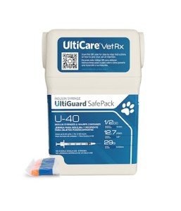 UltiCare U-40 Pet Insulin Syringes, 100 Count