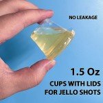 100 Pack Jello Shot Syringes with Lids
