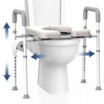 Adjustable Raised Toilet Seat with Handles
