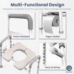 Adjustable Raised Toilet Seat with Handles