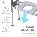 Adjustable Raised Toilet Seat with Handles for Seniors