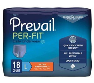 Prevail Per-Fit Men's Daily Protective Underwear 18 Count