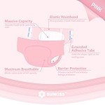 SUNKISS Adult Diapers with Tabs, Medium, 10 Count