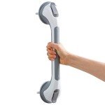 16-Inch Suction Cup Shower Grab Bar for Safety