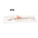 Caphstion IV Catheter with Wings and Injection Port IV Catheters Sterile I.V Cannula with BD Instaflash Needle for Animals (20G, 10 pcs)