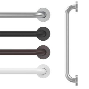Brushed Nickel 16 Inch Safety Grab Bars