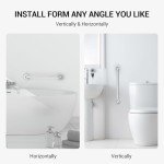 Brushed Nickel 16 Inch Safety Grab Bars