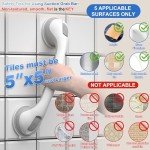 Heavy-Duty 16-Inch Grab Bars for Bathroom Safety