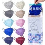 10-Color KN95 Disposable Face Masks - 50 Pack