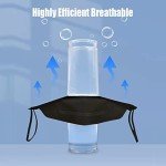 KN95 5-Ply Black Face Masks, 50 Pack