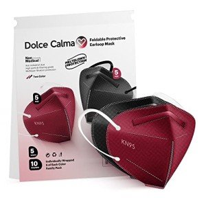 Dolce Calma KN95 Black & Red 10 Pack Masks