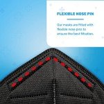 KN95 Disposable Face Masks - 10 Pack, Black