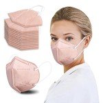 Disposable 5-Ply KN95 Face Masks - 50 Pack
